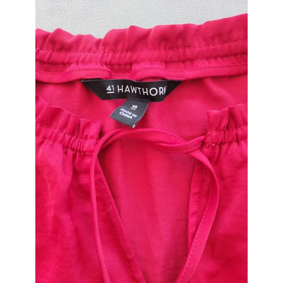 41‎ Hawthorn Red Mabilia Tie Neck Sleeveless Blouse - Picture 2 of 5